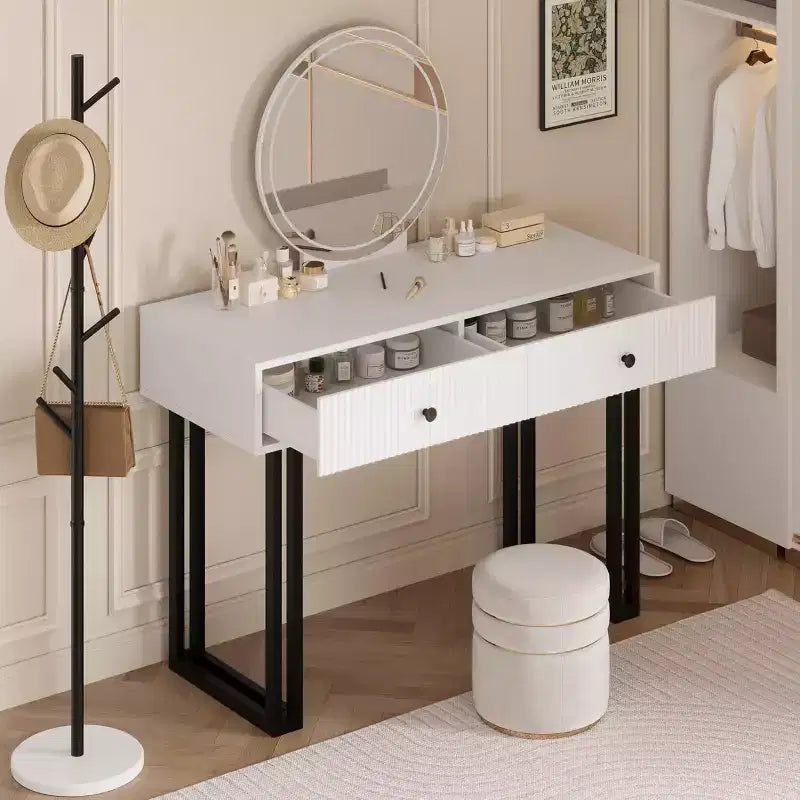 Coiffeuse avec miroir et lumière