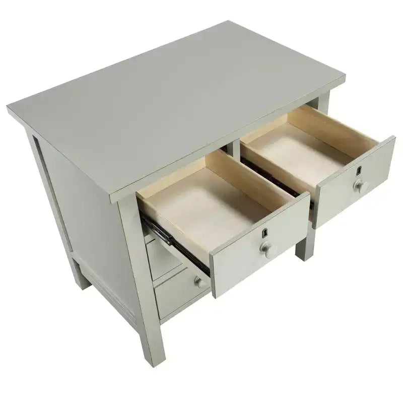 Table de chevet à quatre tiroirs