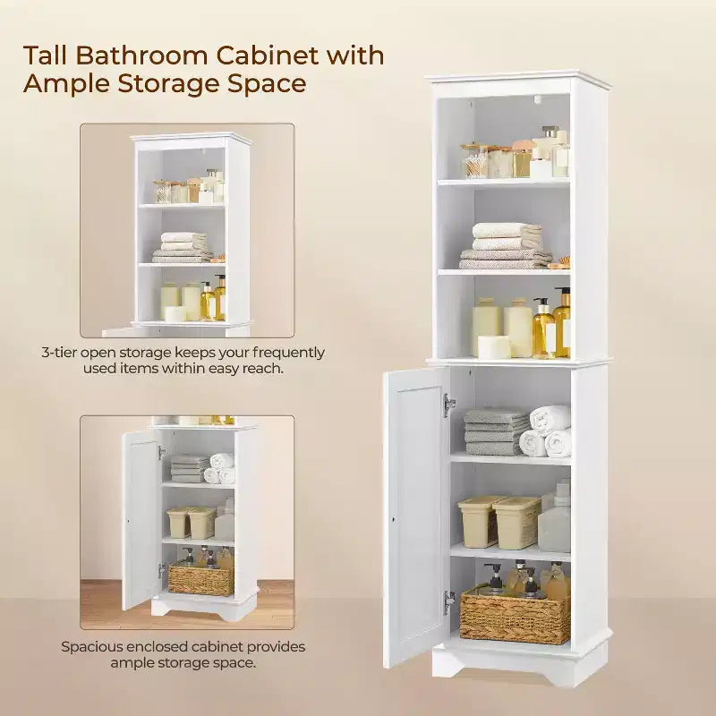 Meuble de rangement de salle de bain en bois
