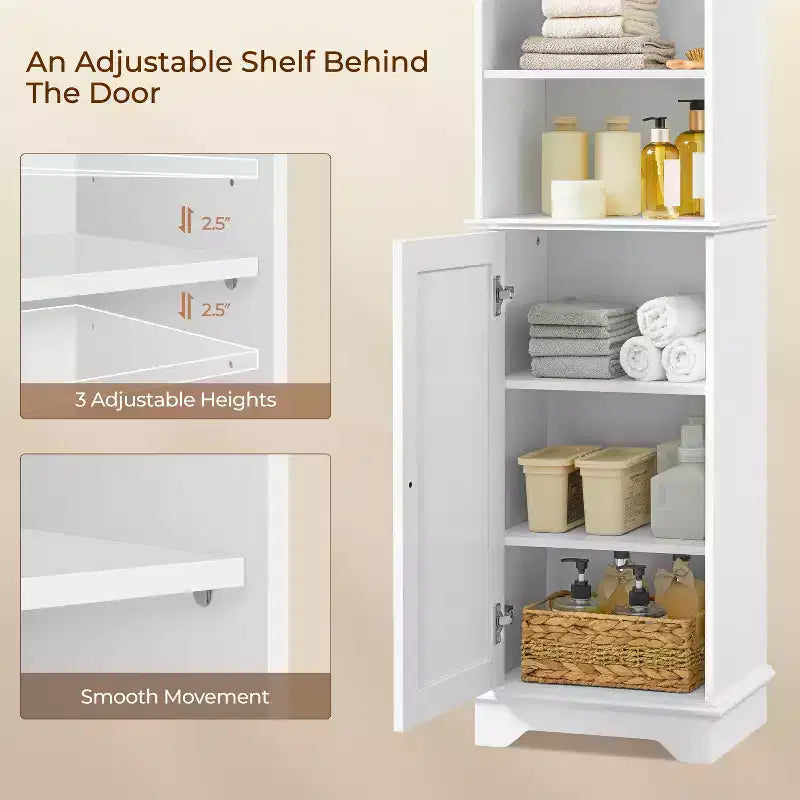 Meuble de rangement de salle de bain en bois