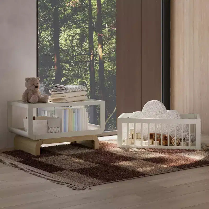 Lit et coffre à jouets évolutifs