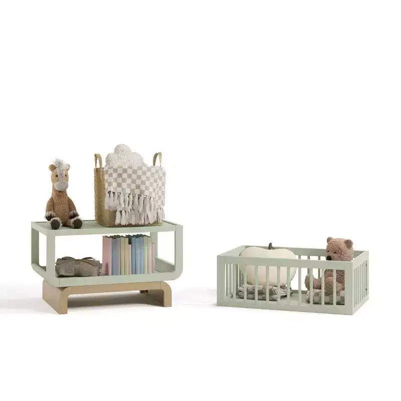 Lit et coffre à jouets évolutifs
