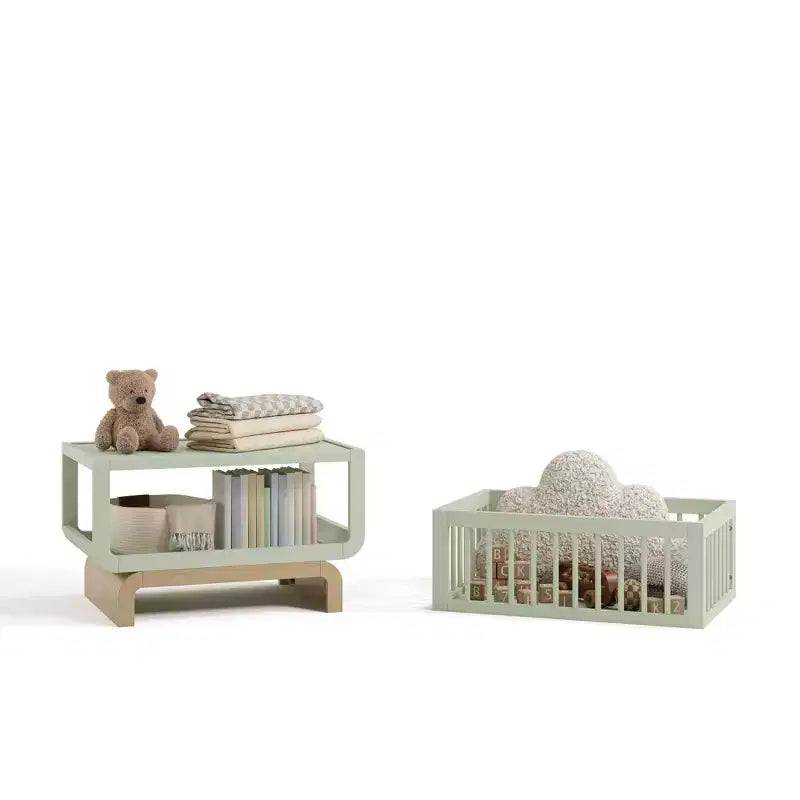 Lit et coffre à jouets évolutifs