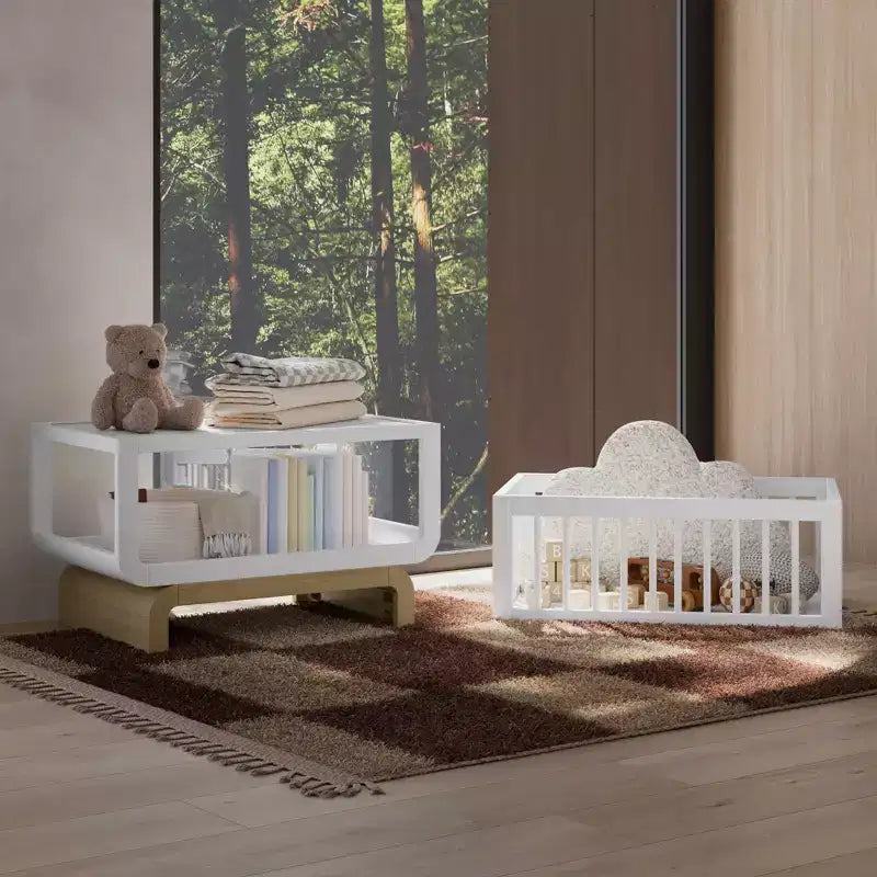 Lit et coffre à jouets évolutifs