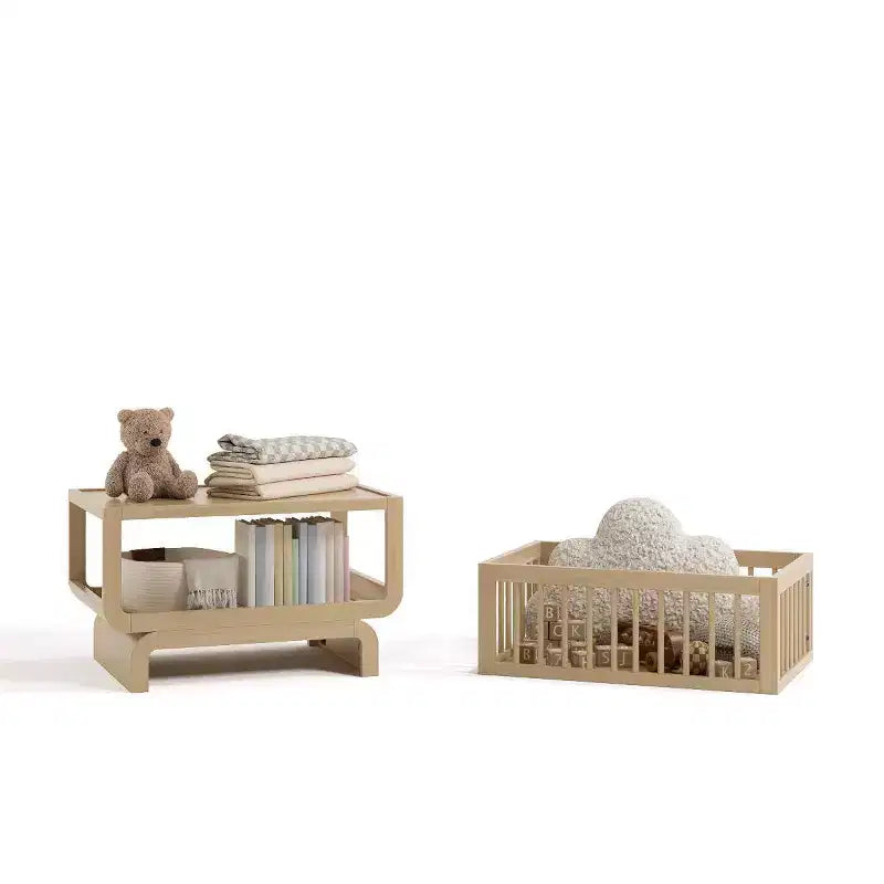 Lit et coffre à jouets évolutifs