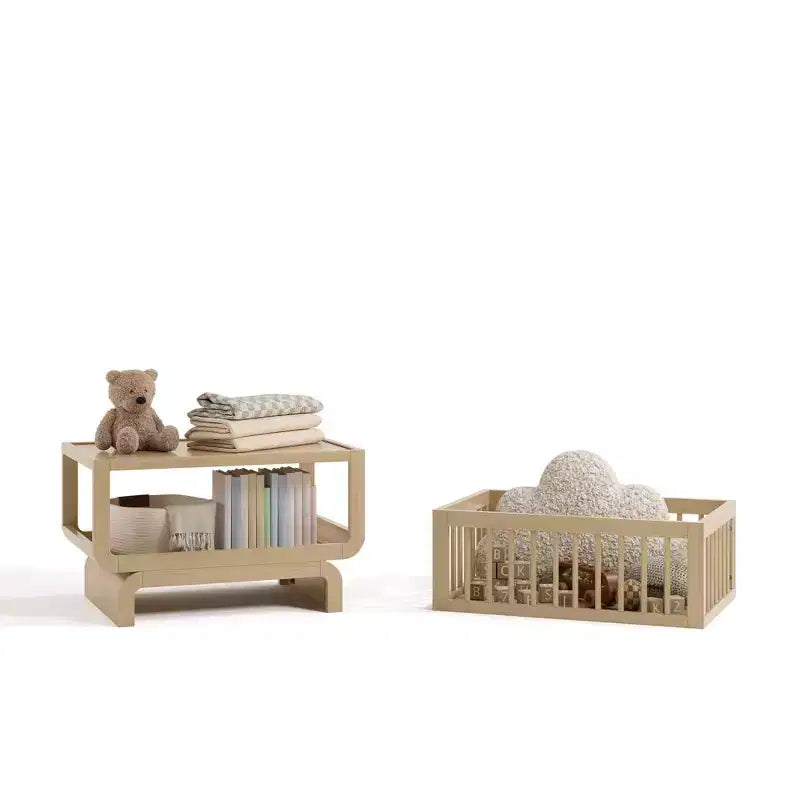 Lit et coffre à jouets évolutifs