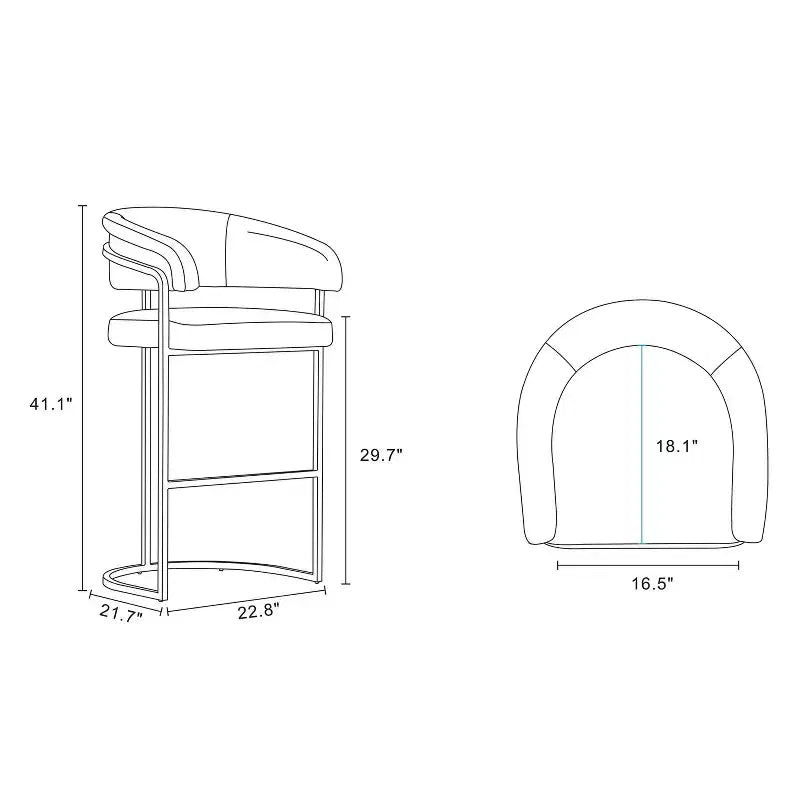 Tabourets de bar modernes en similicuir