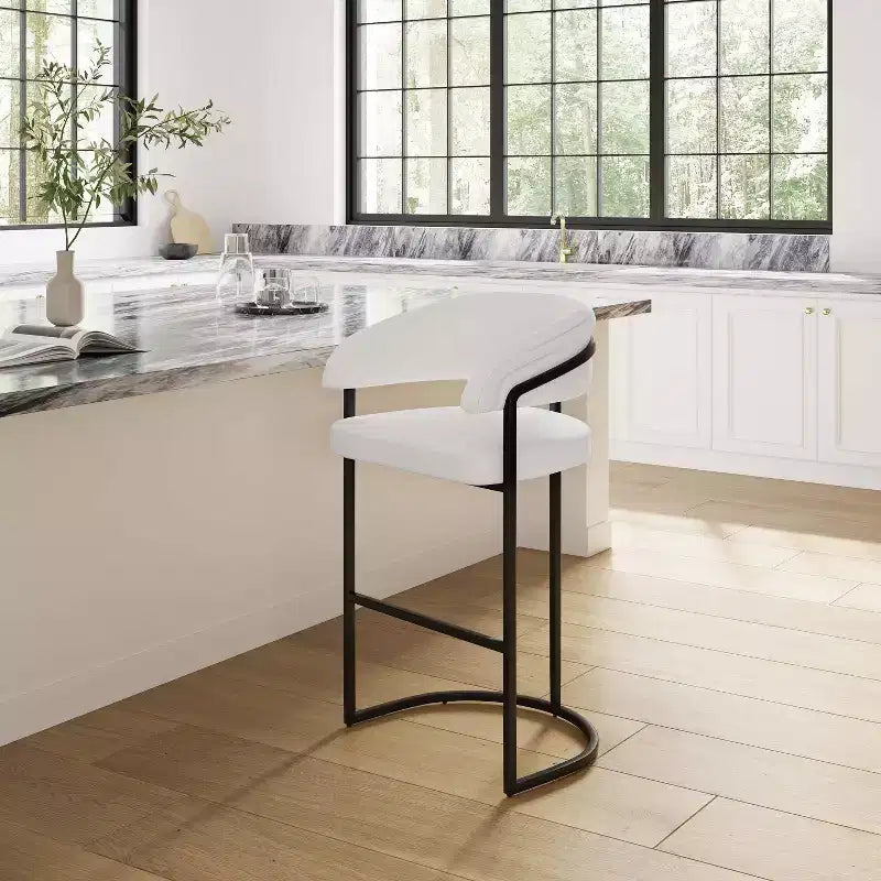 Tabourets de bar modernes en similicuir