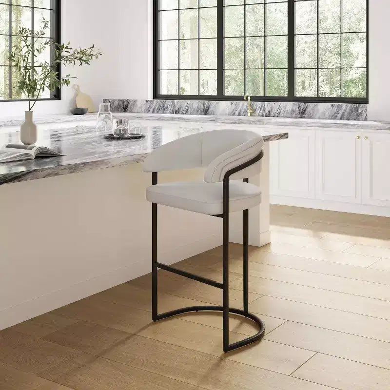 Tabourets de bar modernes en similicuir