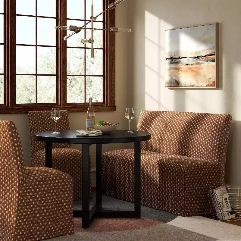 Chaise de salle à manger tapissée