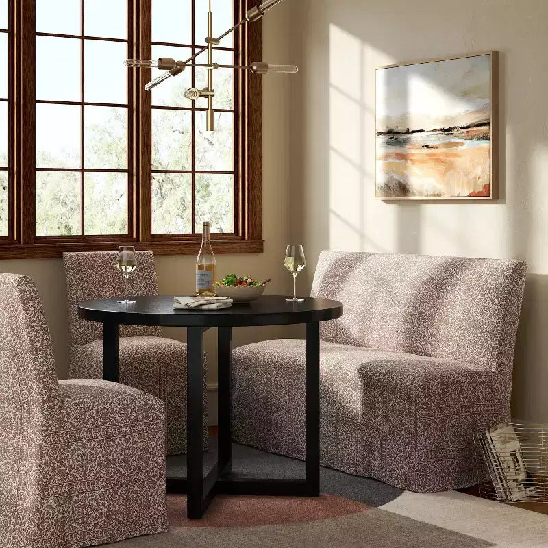 Chaise de salle à manger tapissée