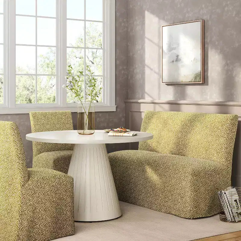 Chaise de salle à manger tapissée