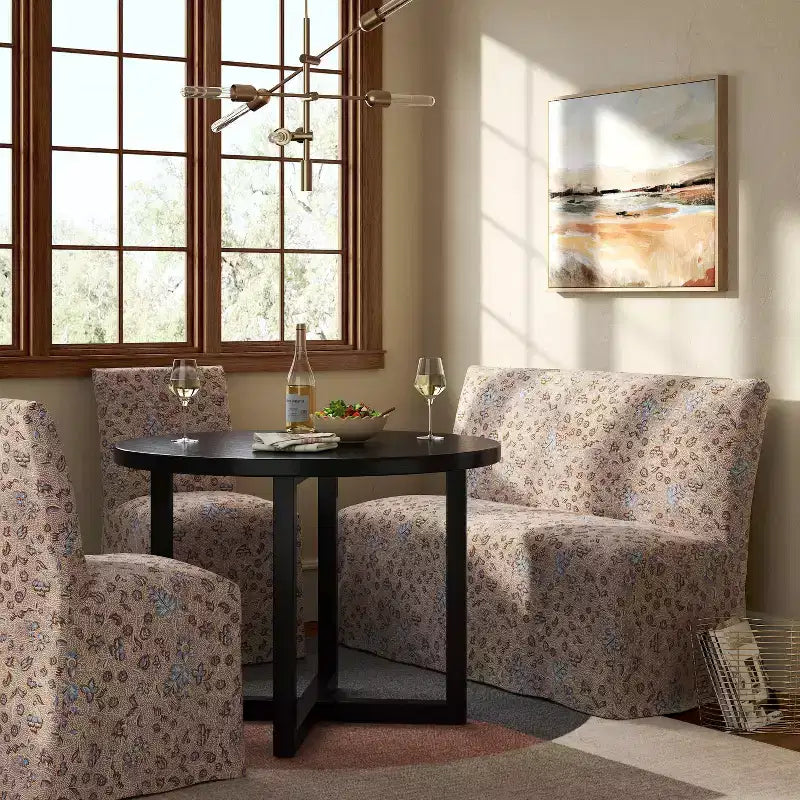 Chaise de salle à manger tapissée