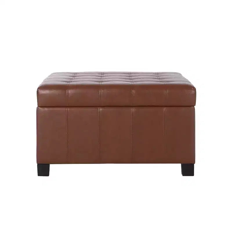 Repose-pieds de rangement en similicuir