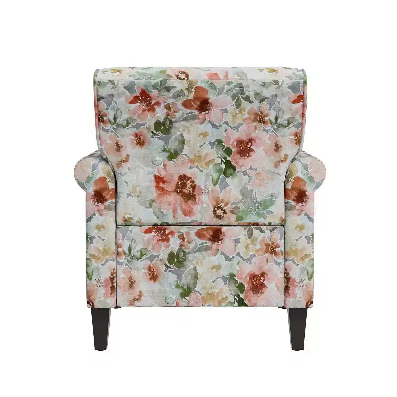 Fauteuil traditionnel à accoudoirs arrondis
