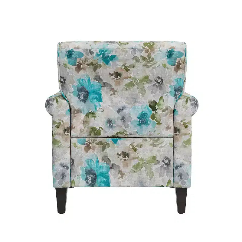 Fauteuil traditionnel à accoudoirs arrondis